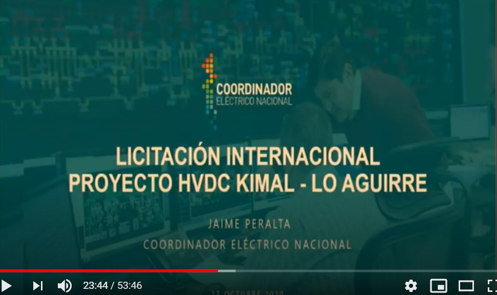 (Video) Lanzamiento Licitación Internacional Línea HVDC